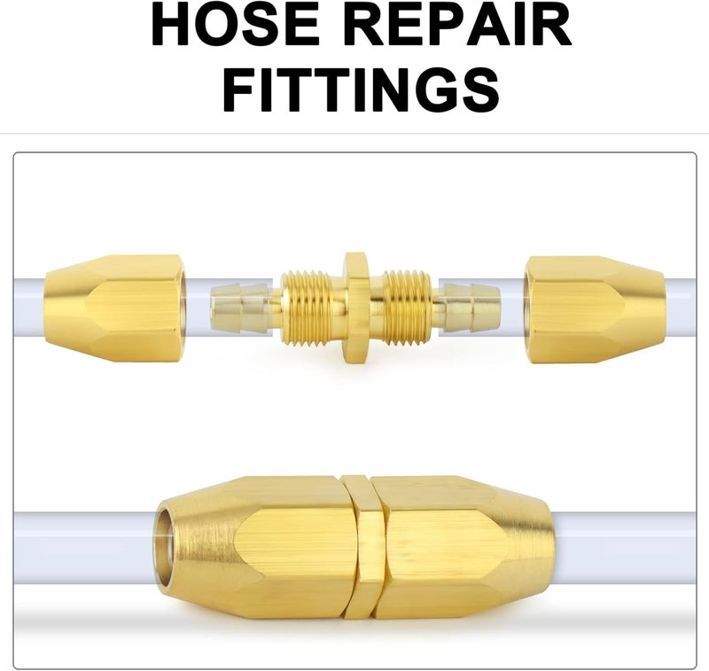ChillWaves Brass Pneumatics Reusable Fitting - 1/4" ID Hose Splicer x 1/4" ID Hose (1/4" Barb) Repair Fitting (5-PACK) - Image 5